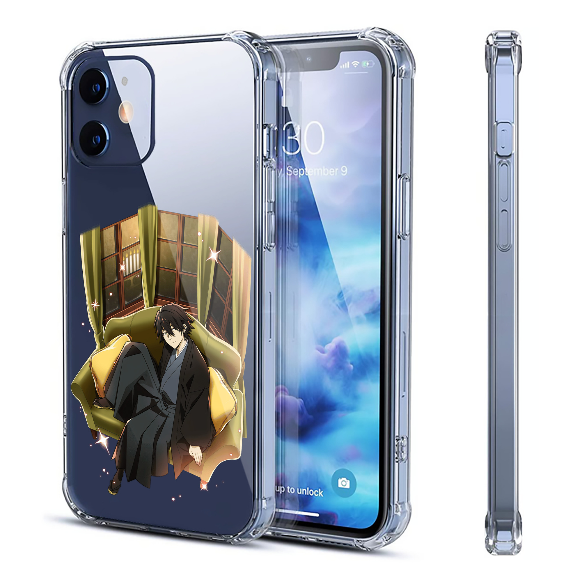 （画像用） 文豪ストレイドッグス Bungo Stray Dogs 【iPhone 12シリーズ対応】透明スマホケース（クリアソフトケース）